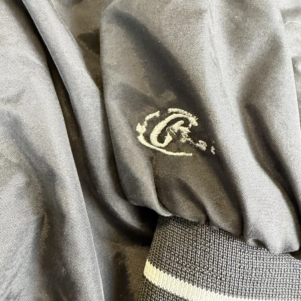 Rawlings Vintage Men's XL Windshirt Pullover V-Neck Jacket Windbreaker Black